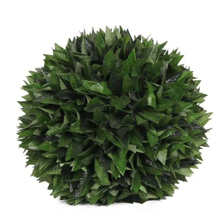 Faux Boxwood Grass Ball Outdoor