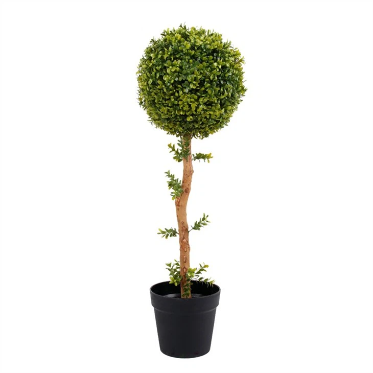 Unique Small Branch Ball Tree Black Pot